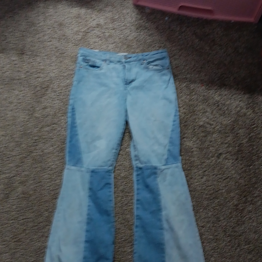 Almost Famous Bell bottom Jeans, light blue, size 9